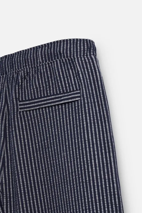 БРЮКИ RELAXED FIT SEERSUCKER