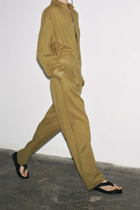 БРЮКИ С ЗАЩИПАМИ — ZW COLLECTION