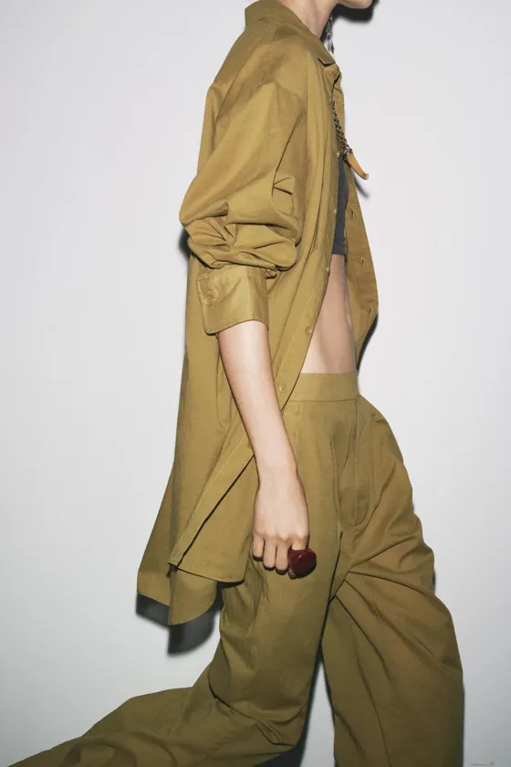 БРЮКИ С ЗАЩИПАМИ — ZW COLLECTION