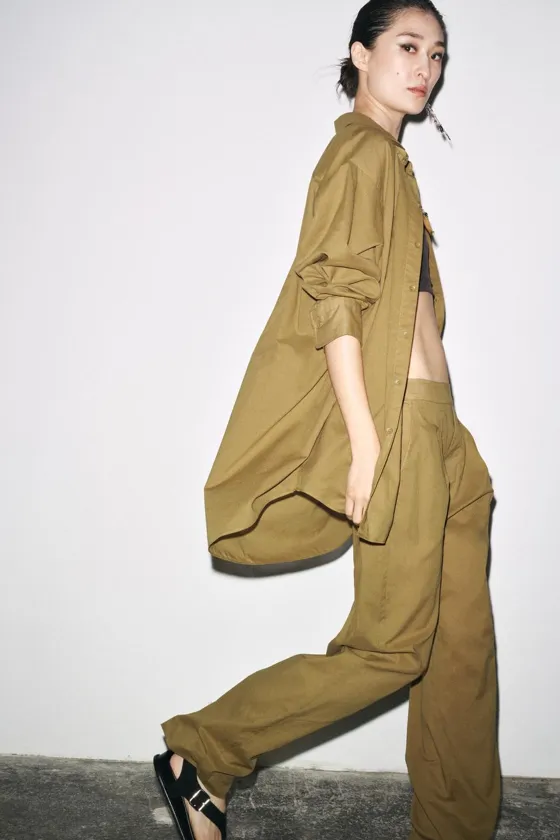 БРЮКИ С ЗАЩИПАМИ — ZW COLLECTION