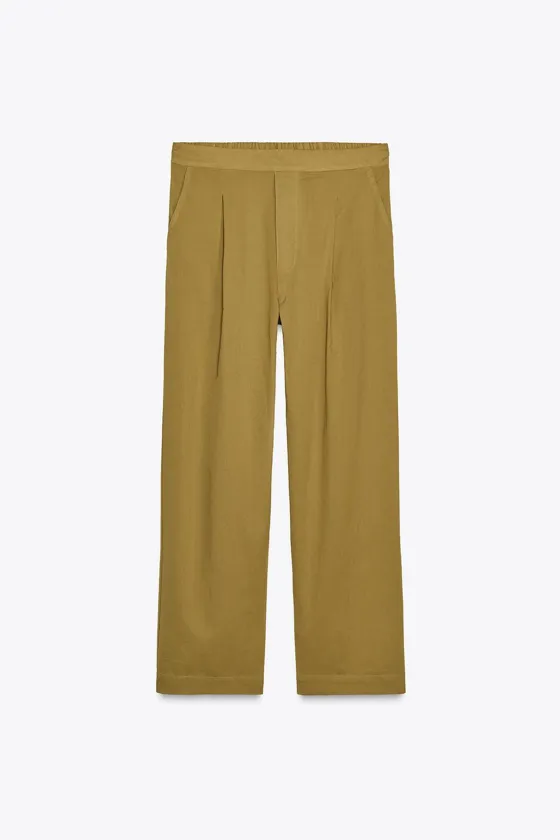 БРЮКИ С ЗАЩИПАМИ — ZW COLLECTION