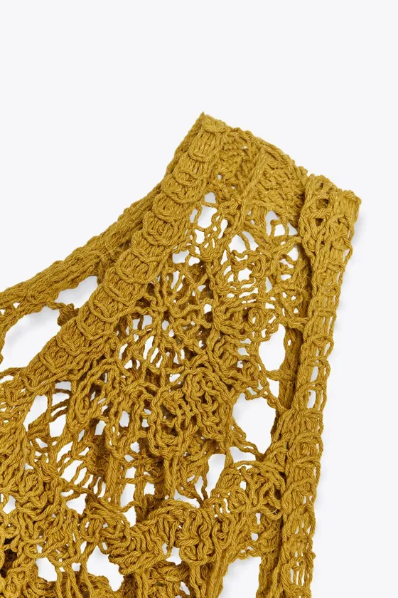 ПЛАТЬЕ АСИММЕТРИЧНОГО КРОЯ ИЗ КРУЖЕВА КРОШЕ