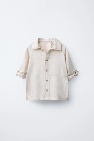 Рубашка с контрастной строчкой- Заказать в России