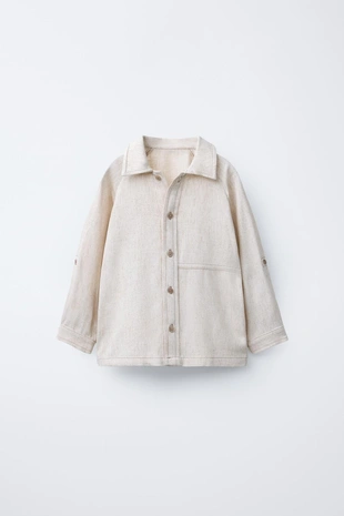 Рубашка с контрастной строчкой- Заказать в России