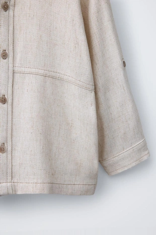 Рубашка с контрастной строчкой- Заказать в России