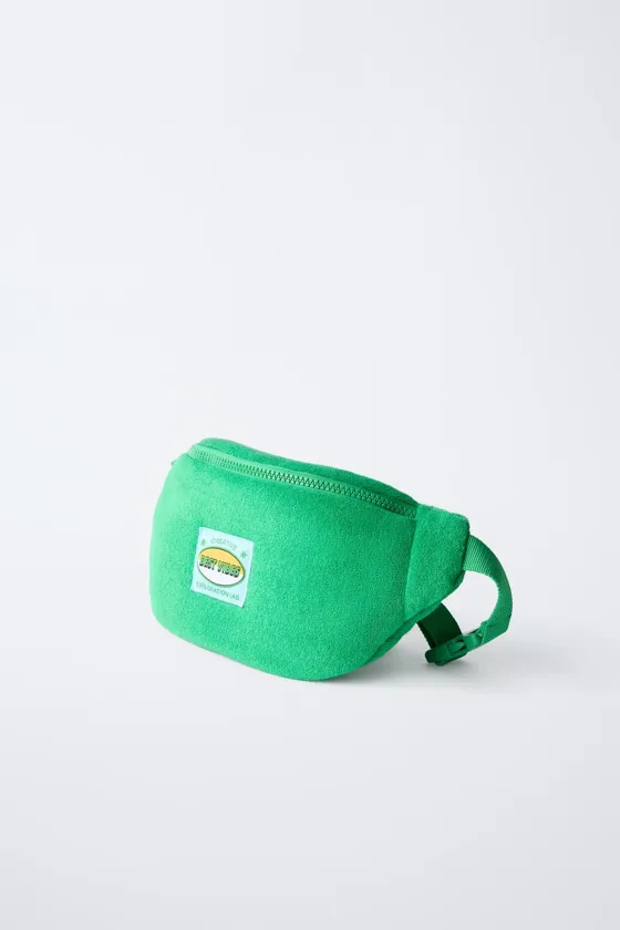 ПОЯСНАЯ СУМКА ИЗ МАХРОВОЙ ТКАНИ