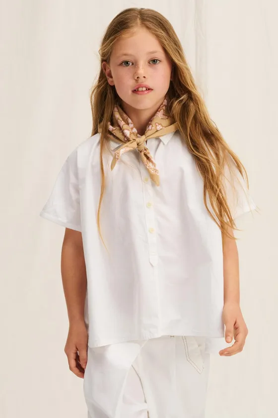 Белые брюки из поплина 14