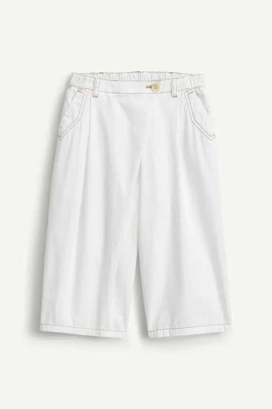 Белые брюки из поплина 14