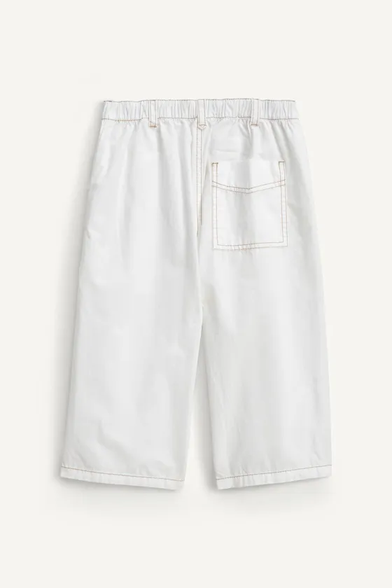 Белые брюки из поплина 14