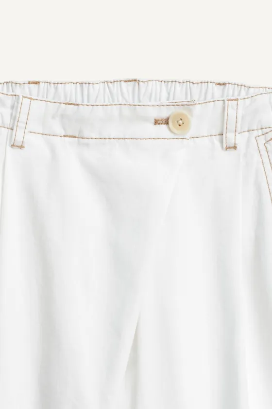 Белые брюки из поплина 14