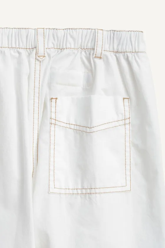 Белые брюки из поплина 14