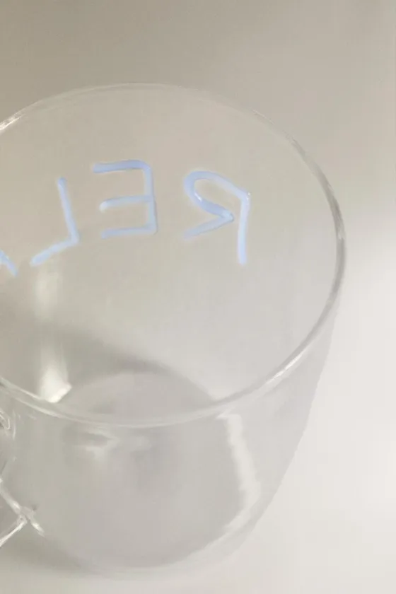 боросиликатная кружка с надписью