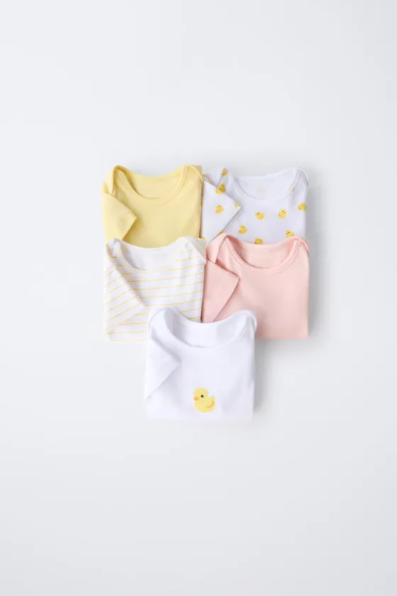 Набор из 5 боди с утятами