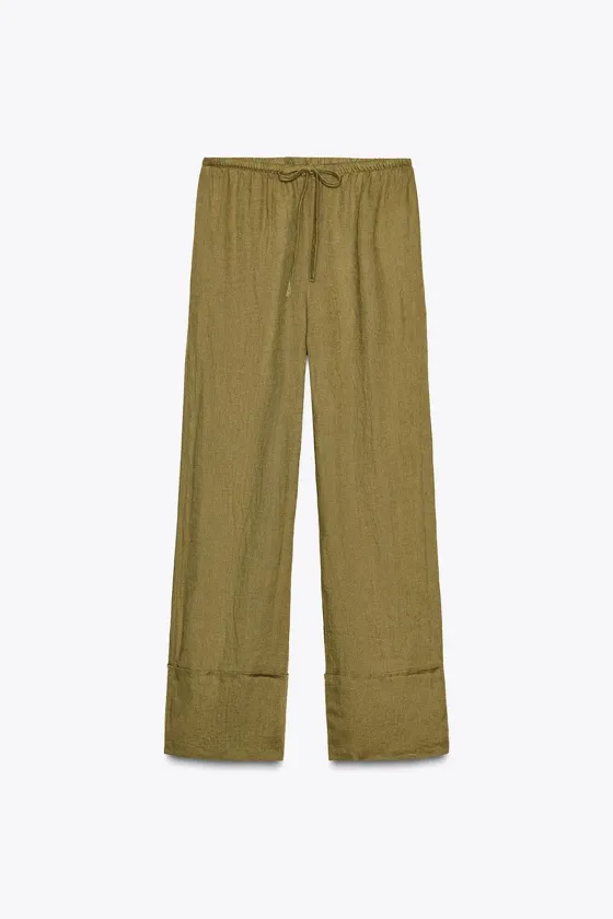 БРЮКИ ПАЛАЦЦО ИЗ 100% ЛЬНА — ZW COLLECTION