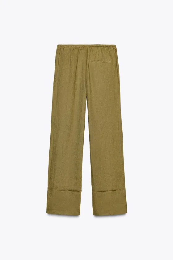 БРЮКИ ПАЛАЦЦО ИЗ 100% ЛЬНА — ZW COLLECTION