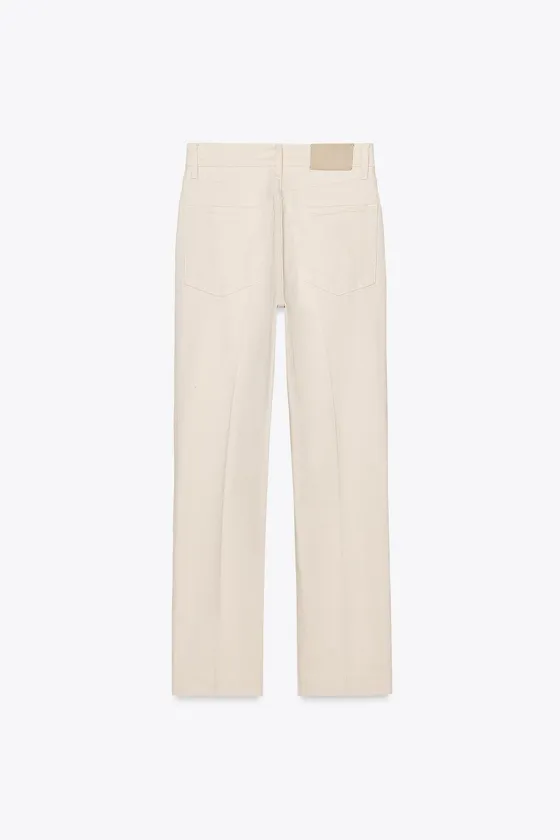 ДЖИНСЫ BOOTCUT CROPPED С ВЫСОКОЙ ПОСАДКОЙ — ZW COLLECTION
