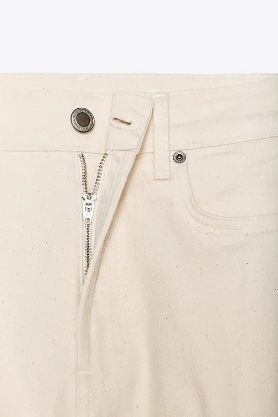 ДЖИНСЫ BOOTCUT CROPPED С ВЫСОКОЙ ПОСАДКОЙ — ZW COLLECTION