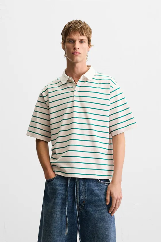ПОЛО RELAXED FIT В ПОЛОСКУ