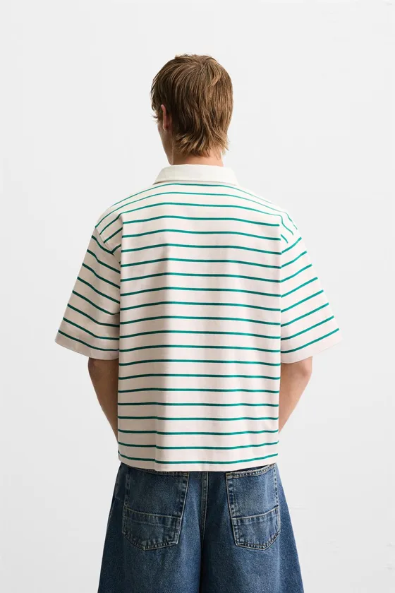 ПОЛО RELAXED FIT В ПОЛОСКУ