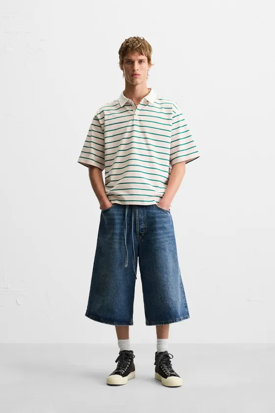 ПОЛО RELAXED FIT В ПОЛОСКУ