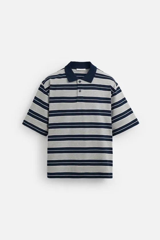 ПОЛО RELAXED FIT В ПОЛОСКУ