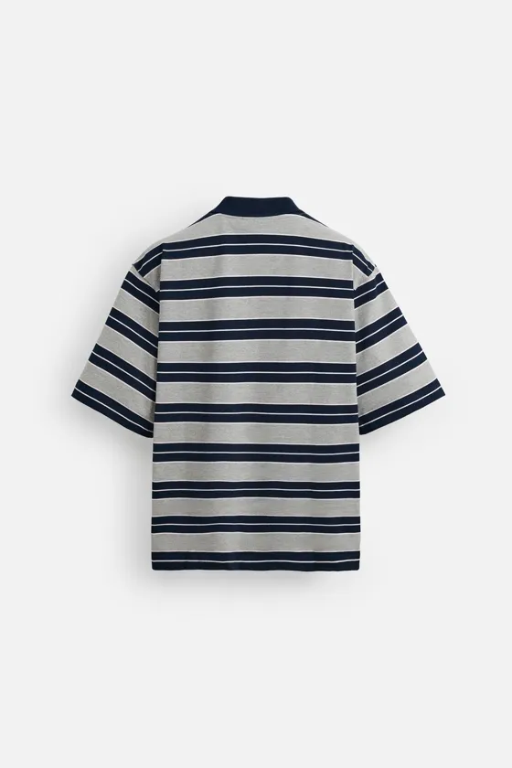 ПОЛО RELAXED FIT В ПОЛОСКУ