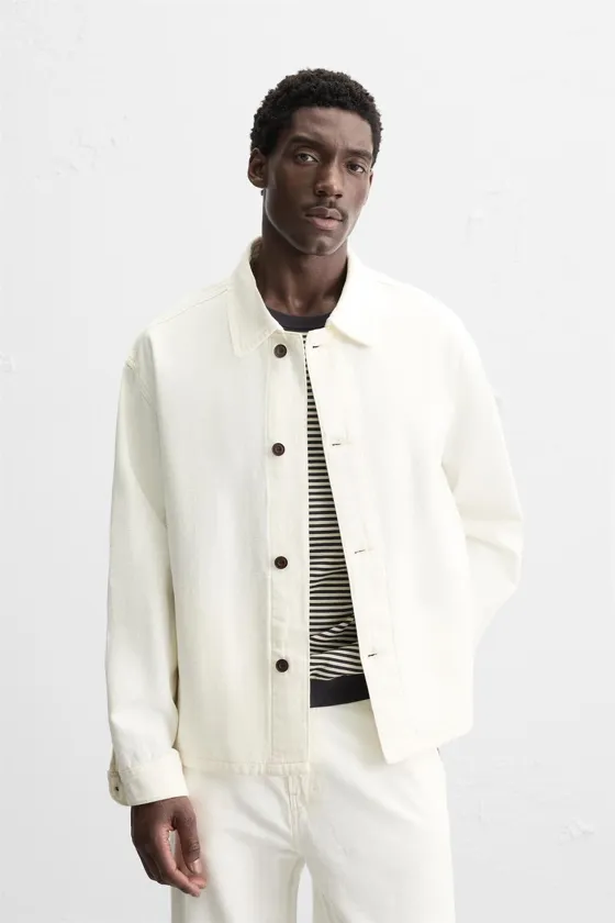 КУРТКА-РУБАШКА BOXY FIT В ЕЛОЧКУ