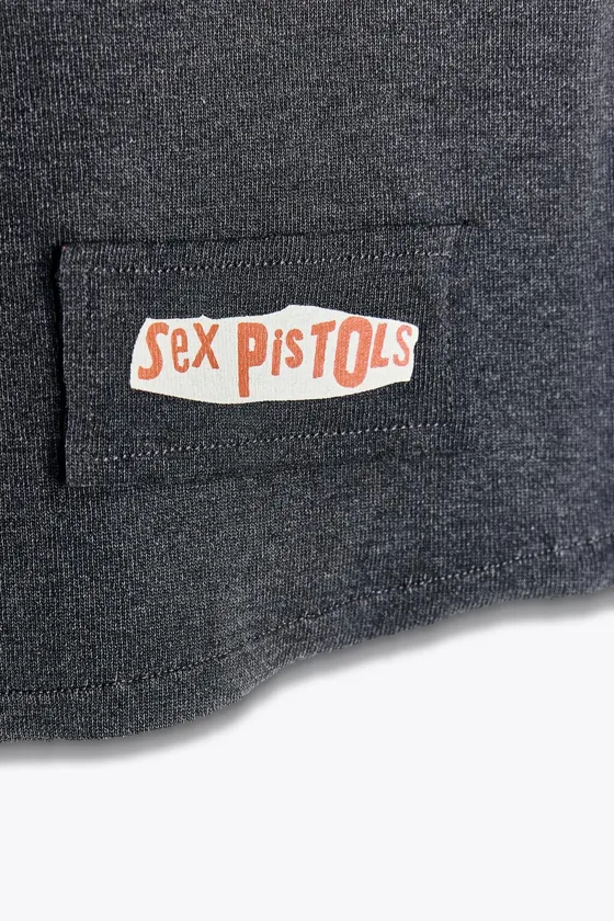 ФУТБОЛКА ©SEX PISTOLS ИЗ ТКАНИ С ЭФФЕКТОМ ПОТЕРТОСТИ