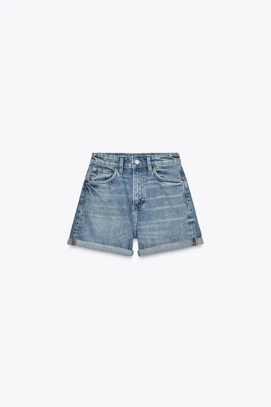 ШОРТЫ TRF MOM FIT С ВЫСОКОЙ ПОСАДКОЙ