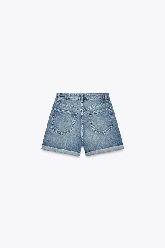 ШОРТЫ TRF MOM FIT С ВЫСОКОЙ ПОСАДКОЙ