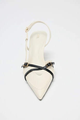 Туфли на высоком каблуке с ремешками и пряжками- Заказать в России