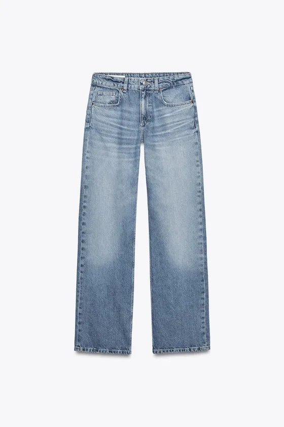 ДЖИНСЫ TRF WIDE LEG СО СРЕДНЕЙ ПОСАДКОЙ