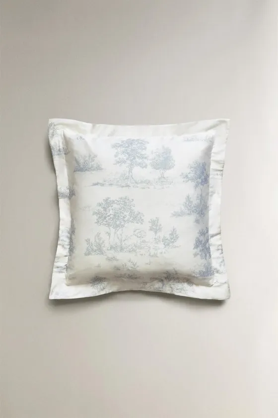 наволочка из сатина toile de jouy
