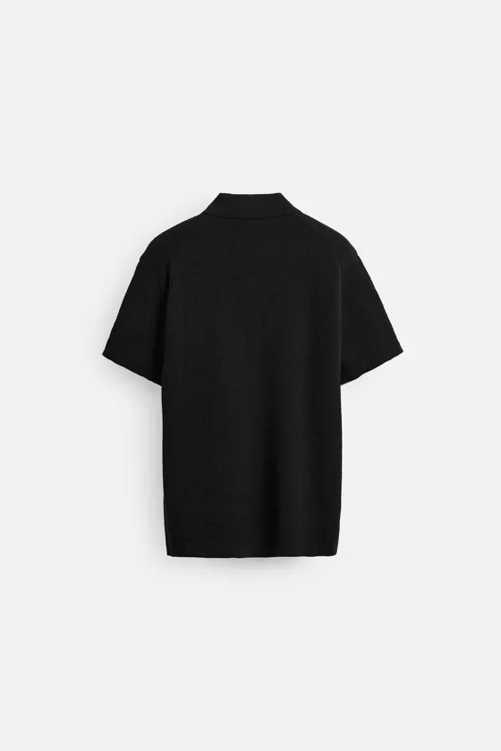 ПОЛО REGULAR FIT ИЗ РЕЛЬЕФНОЙ ТКАНИ