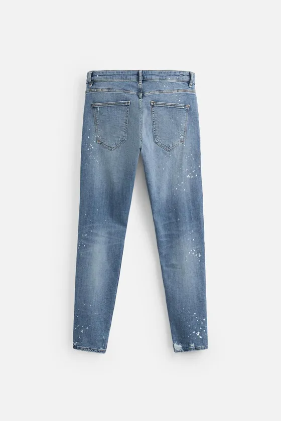 ДЖИНСЫ SKINNY FIT С РАЗРЕЗАМИ