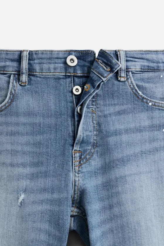ДЖИНСЫ SKINNY FIT С РАЗРЕЗАМИ