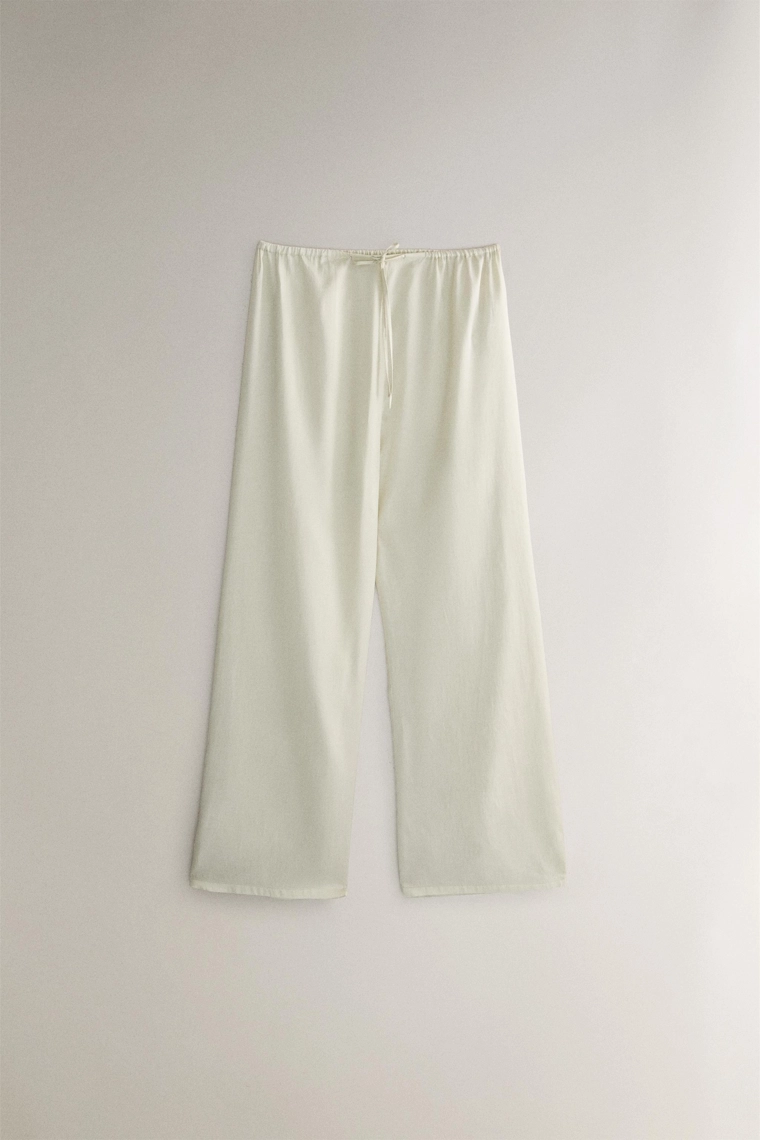 Брюки из атласа