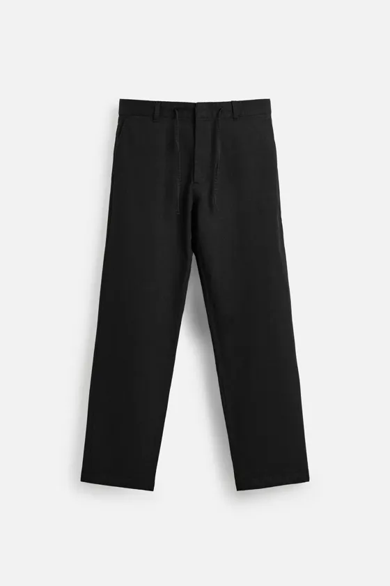 БРЮКИ STRAIGHT-LEG ИЗ РЕЛЬЕФНОЙ ТКАНИ