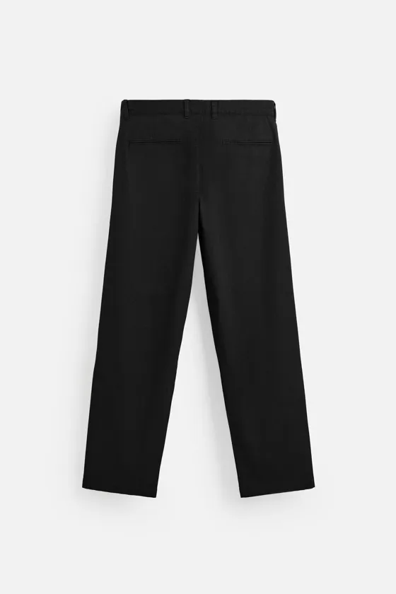 БРЮКИ STRAIGHT-LEG ИЗ РЕЛЬЕФНОЙ ТКАНИ