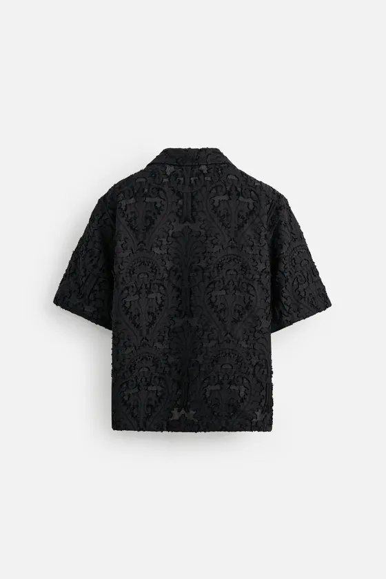 РУБАШКА JACQUARD С ГЕОМЕТРИЧЕСКИМ УЗОРОМ