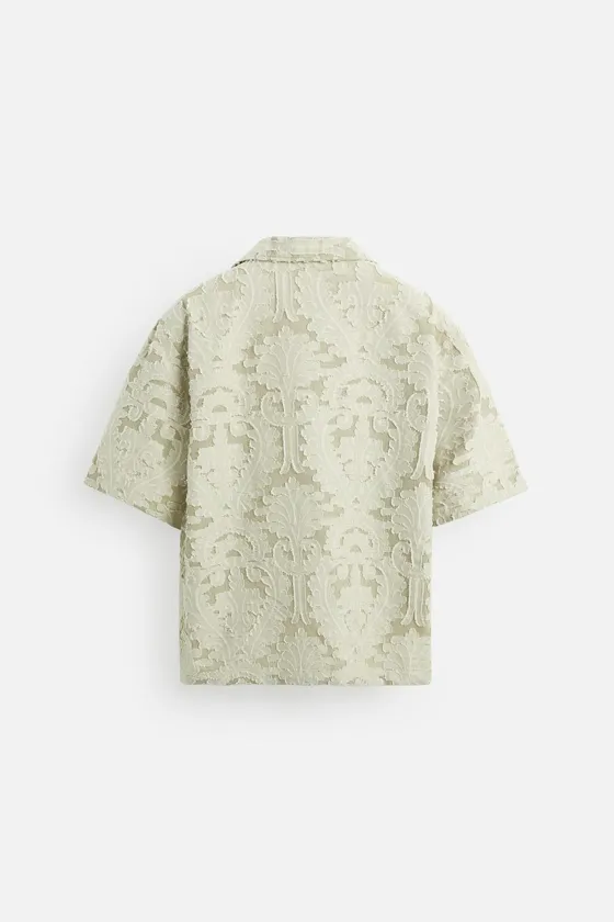 РУБАШКА JACQUARD С ГЕОМЕТРИЧЕСКИМ УЗОРОМ