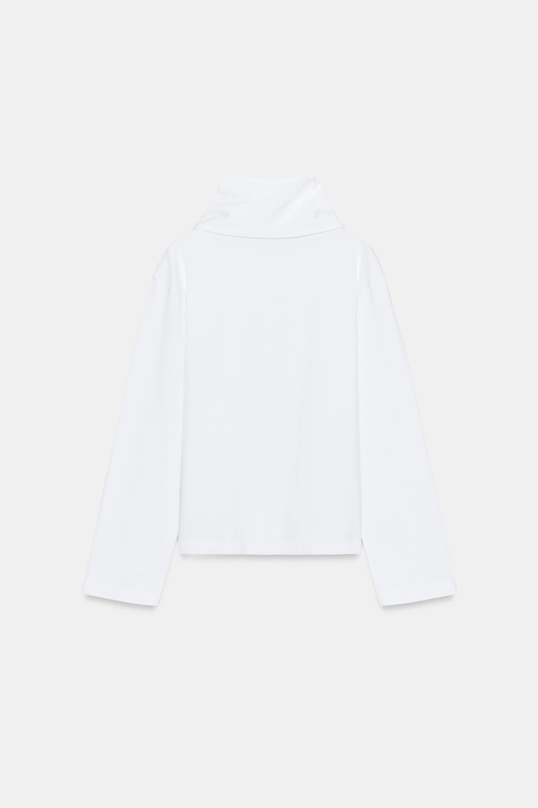 Футболка из плотного хлопка с бантом