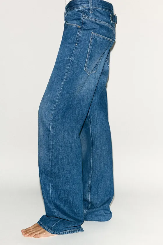 ДЖИНСЫ TRF BAGGY С ПРЯМЫМИ ШТАНИНАМИ И СРЕДНЕЙ ПОСАДКОЙ