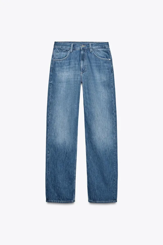 ДЖИНСЫ TRF BAGGY С ПРЯМЫМИ ШТАНИНАМИ И СРЕДНЕЙ ПОСАДКОЙ