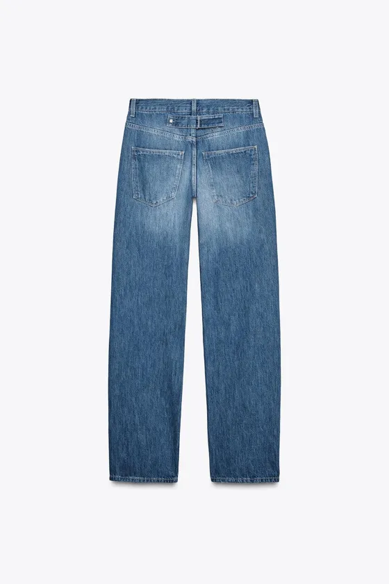 ДЖИНСЫ TRF BAGGY С ПРЯМЫМИ ШТАНИНАМИ И СРЕДНЕЙ ПОСАДКОЙ