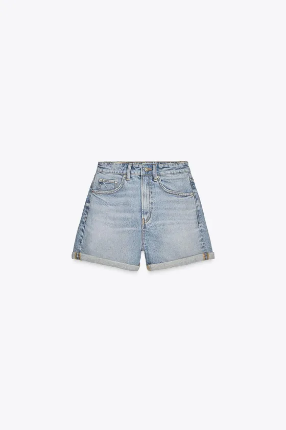 ШОРТЫ TRF MOM FIT С ВЫСОКОЙ ПОСАДКОЙ