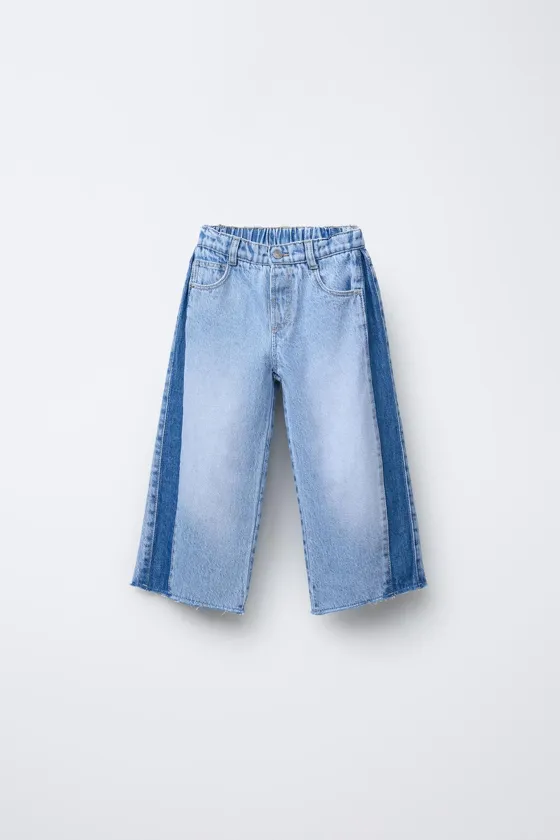 КОМБИНИРОВАННЫЕ ДЖИНСЫ WIDE LEG