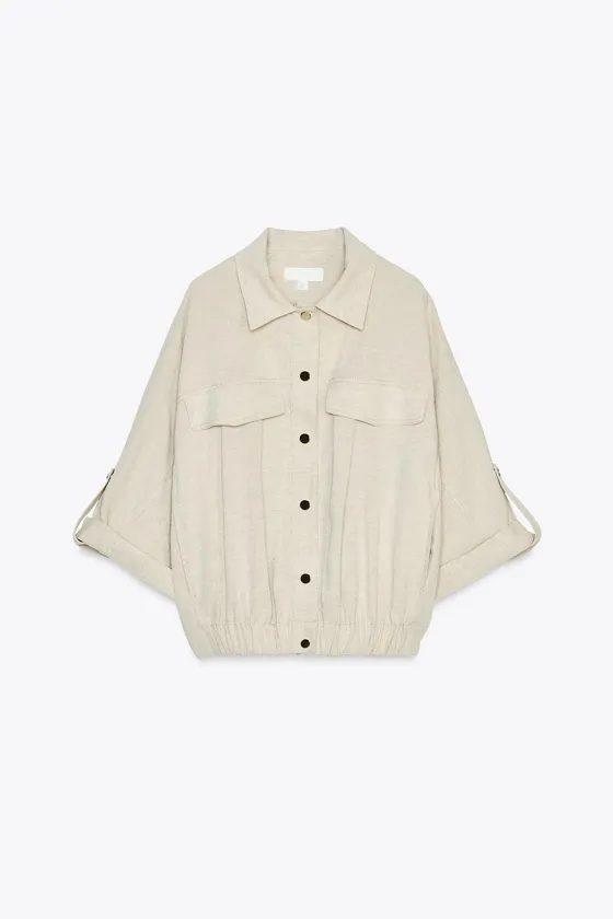 РУБАШКА В СТИЛЕ САФАРИ С КОРОТКИМИ РУКАВАМИ