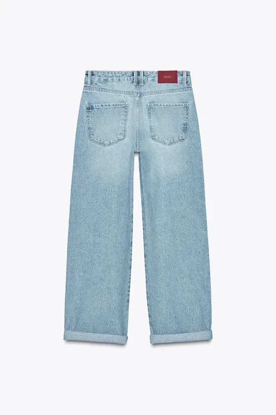 ДЖИНСЫ Z1975 RELAXED FIT СО СРЕДНЕЙ ПОСАДКОЙ И ОТВОРОТАМИ СНИЗУ