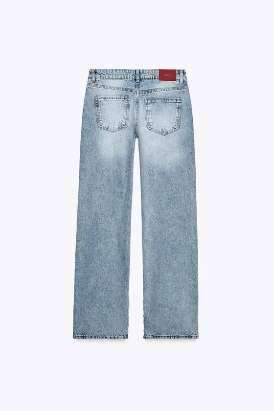 ДЖИНСЫ Z1975 SLIM FLARE LONG LENGTH С НИЗКОЙ ПОСАДКОЙ И РАЗРЕЗАМИ